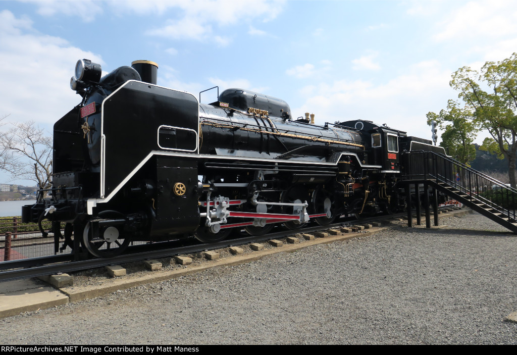 Old locomotive in the park